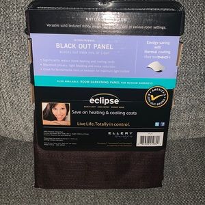 Eclipse black out panel. Plum color (Nottingham). Curtains   New with tags